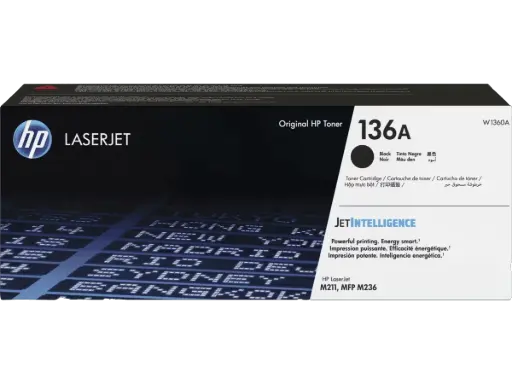 [W1360A] 136A Original Toner Negro HP LaserJet 211, MFP M236 1,150 Páginas SKU: SKU: W1360A