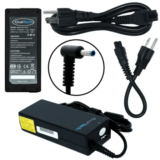 [OTAC-E74-65W] OTAC-E74-65W Adaptador para Computadora Portatil 65W 19.5V/3.33A Punta Azul Marca OvalTech SKU: OTAC-E74-65W
