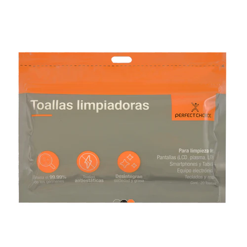 [PC-030270] Perfect Choice Toallas Limpiadoras para Laptops y Pantallas PC-030270 CN-975 SKU: PC-030270