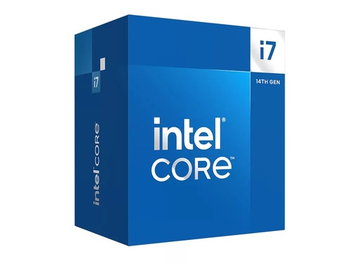 [BX8071514700] Procesador Intel Core i7-14700 de 14va Generación, 4.2 GHz (hasta 5.4 GHz), Socket 1700, Caché de 33 MB, con Gráficos UHD Graphics 770, (Incluye disipador). 20 Nucleos (8P+12E) /Gráficos UHD 770 /VPRO / CP-1360 SKU: BX8071514700 