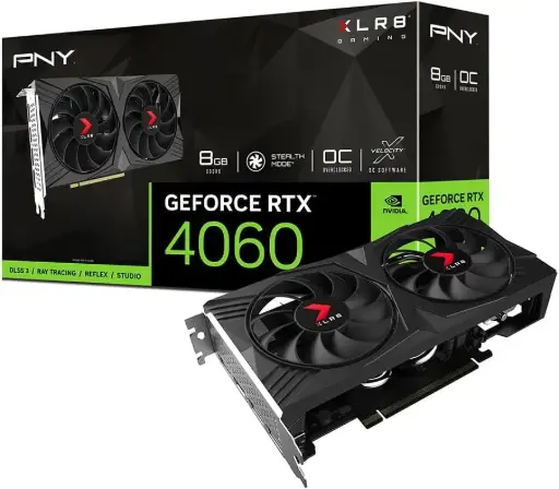 [VCG40608DFXPB1-O-XLR8] Tarjeta de Video PNY NVIDIA GeForce RTX 4060 XLR8 Gaming VERTO, 8GB 128-bit GDDR6, PCI Express x16 4.0 SKU: VCG40608DFXPB1-O-XLR8