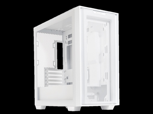 [A21 ASUS CASE/WHT] Gabinete ASUS A21 Case con Ventana, Mini-Tower, Micro ATX/Mini-ITX, USB 3.0, sin Fuente/Ventiladores Instalados, Blanco SKU: A21 ASUS CASE/WHT