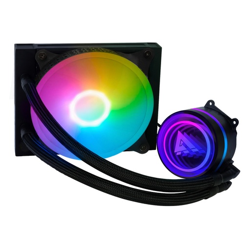 [LQG501BK] Game Factor LQG501 Enfriamiento Líquido para CPU, 1x 120mm, hasta 1500RPM, Negro SKU: LQG501BK