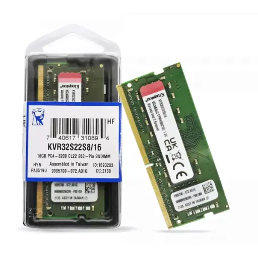 [KVR32S22S8/16] Memoria RAM Kingston SO-DIMM ValueRAM DDR4, 3200MHz, 16GB, Non-ECC, CL22 SKU: KVR32S22S8/16