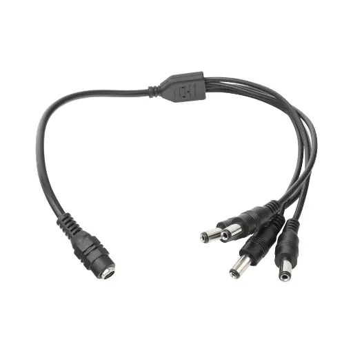 [JRFF52] Cable con Conector Jack Hembra de 3.5 mm con 4 Salidas de Jack Macho (Divisor de energía) / TIPO PULPO / Epcom 4 Conectores Macho / 1 Conector Hembra / Jack de 3.5mm SKU: JRF52