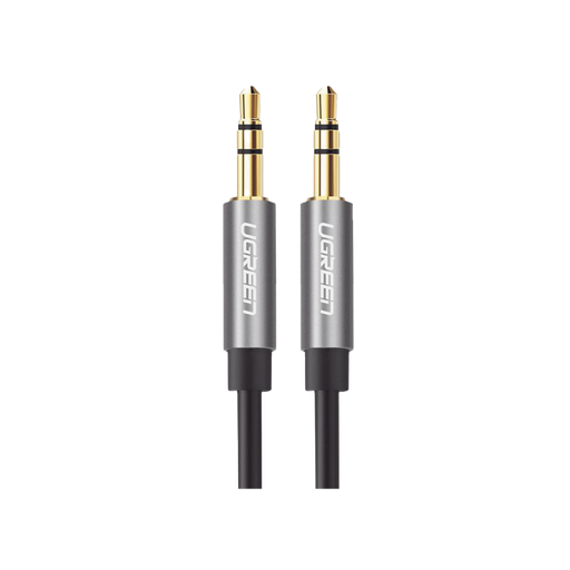 [10737] Cable Auxiliar 5 Metros Ugreen / Conector 3.5mm a 3.5mm / Macho a Macho / Cubierta de TPE / Carcasa de Aluminio / Color Negro SKU: 10737