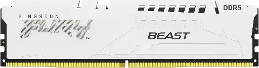 [KF560C36BWE2-16] Memoria RAM UDIMM Kingston FURY Beast White EXPO, 6000MHz, 16GB, CL36 Non-ECC Unbuffered DIMM (Single Module) 1RX8 36-44-44 1.35V 288-pin 16Gbit SKU: KF560C36BWE2-16