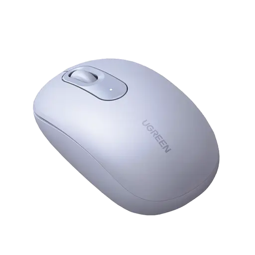 [90671] Mouse Inalámbrico 2.4G 800/1200/1600/2400 DPI / Función de 3 botones / Alcance 10m / Silencioso / Ergonómico / Anti-caída y Anti-interferencias / Color Dusty Blue / Batería Alcalina AA (incluida). UGREEN SKU: 90671