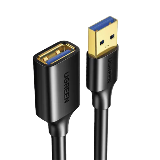[30127] Cable Extension USB 3.0 / 3 Metros / Macho-Hembra / 5 Gbps / Ultra Durabilidad / Núcleo de cobre estañado 28/22 AWG / Blindaje interior múltiple / Ideal para teclado, mouse , etc. UGREEN SKU: 30127