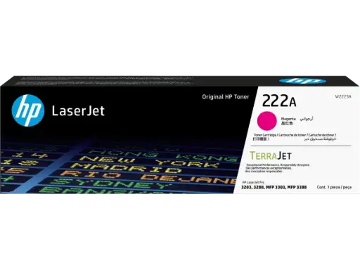 [W2223A] W2223A Magenta Original Toner 222A HP LaserJet Pro 3203, 3288, MFP 3303, MFP 3388 1,200 Páginas SKU: W2223A