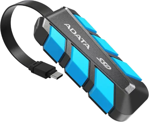 [SC740-500G-CBU] Disco Duro Externo Adata SC740 2.5", 500GB, USB-C 3.1, Negro/Azul, Resistente a Golpes, para Xbox Series X|S SKU: SC740-500G-CBU