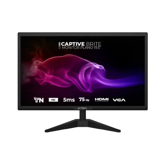 [AC-939409] Monitor Acteck AC-939409 LED 19.5", 1440x900 WXGA+, 75Hz, HDMI, Negro SKU: AC-939409