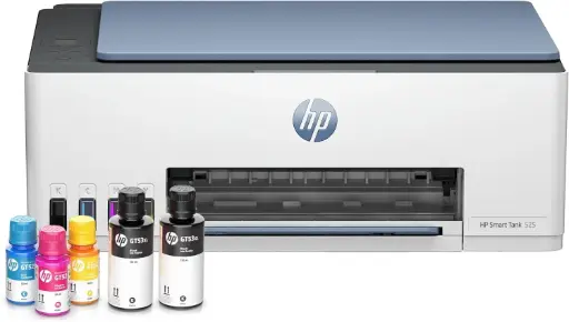 [1F3W3A-ROW] Multifuncional HP Smart Tank 525, Color, Sistema de Tinta Continua, Tanque de Tinta, Impresora, Copiadora, Escáner SKU: 1F3W3A-ROW