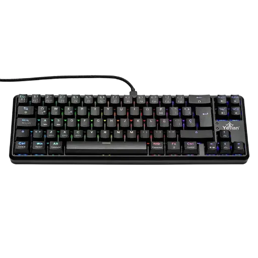 [YTM-28210B] Teclado Gamer Yeyian AKIL Serie S3500 LED RGB, Teclado Mecánico, Outemu Red, Inalámbrico, USB/Bluetooth, Azul, Español SKU: YTM-28210B