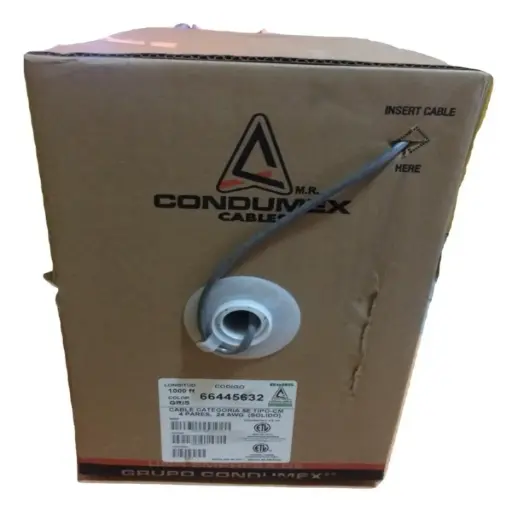 [66445632] Condumex Bobina de Cable Ethernet Cat5e, INTERIOR UTP, 305 Metros ACCCDM970 SKU: 66445632