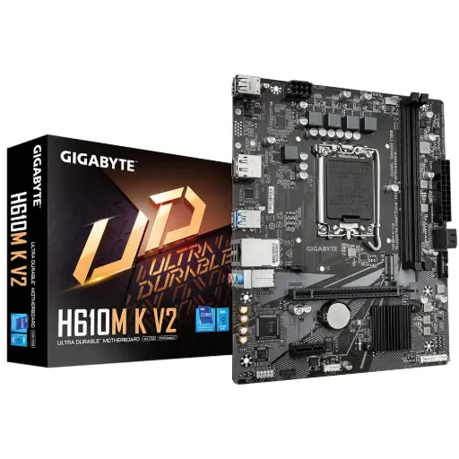 [H610M K V2] Tarjeta Madre Gigabyte H610M K V2, Micro-ATX, LGA 1700, Intel H610, 128GB DDR5, HDMI/DP para Intel 14va, 13va, and 12va Generación MBDGIG5440 SKU: H610M K V2