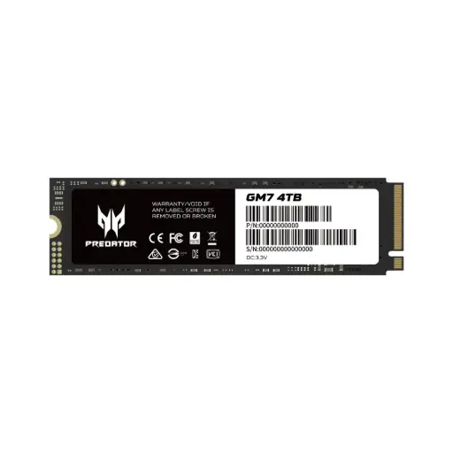 [BL.9BWWR.120] SSD Acer GM7 NVMe, 4TB, M.2, 6500 MB/s Escritura, 7400 MB/s Lectura, PCI Express 4.0 SKU: BL.9BWWR.120