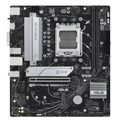 [B650M-K] Tarjeta Madre ASUS Prime B650M-K, Micro-ATX, Socket AM5, AMD B650, 128GB DDR5, HDMI para AMD, Generaciones Soportadas, Séptima, Octava, Novena SKU: 90MB1F60-M0EAY0