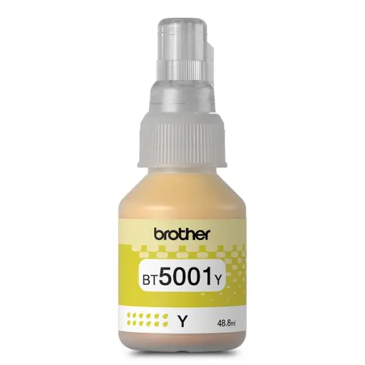 [BT5001Y] BT5001Y Amarillo Original Bote de Tinta Brother DCP-T300, T220, T310, T500W, T510W, T520W, T700W, T710W,  T720DW,  T800W, T810W, T910DW, T920DW, T4500DW, HL-T4000DW, DCPT420W, DCPT426W 5000 Pag. SKU: BT5001Y