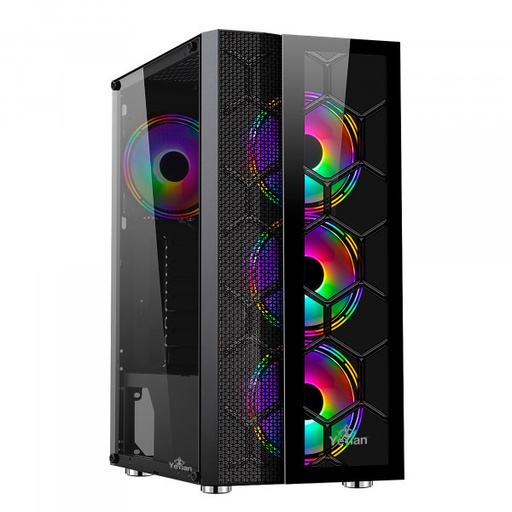 [YCH-7S3V-01BK] Gabinete Yeyian Rapture 2500, Midi Tower, ATX/Micro ATX/Mini-ATX, USB 2.0/3.0, sin Fuente, Negro SKU: YCH-7S3V-01BK