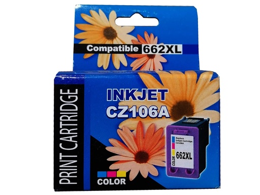 [CZ106ALG] HP 662XL Tricolor Compatible Cartucho de Tinta HP662XL HP Deskjet Ink Advantage 1015, 1515, 1516, 2515, 2516, 2545, 2546, 2645, 2646, 3515, 3516, 3545, 3546, 4645, 4646. 8ml SKU: CZ106ALG