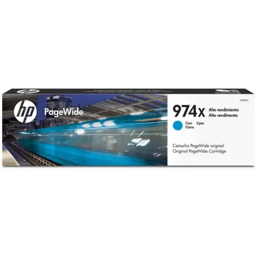 [L0R99AL] HP 974XL Cian Original Cartucho de Tinta HP974XL HP Pagewide Series 352 Y 377; HP Pagewide Pro Series 452, 477, 552, 577  7,000Pag. 85.5ml SKU: L0R99AL