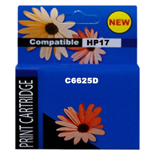 [C6625COM] HP 17 Tricolor Compatible Cartucho de Tinta HP17 HP Deskjet 3820/810/810C/812/812c/825/825c/825cvr/840/840c/841/841c/842/842c/843/843c/845/845c/845cvr/920/920c/920cvr/940/940c/940cvrDigital Copier 310Fax 1230/1230xiOfficeJet 5110/5110A2I/5110v/5110xi/V40/V40xi SKU: C6625COM