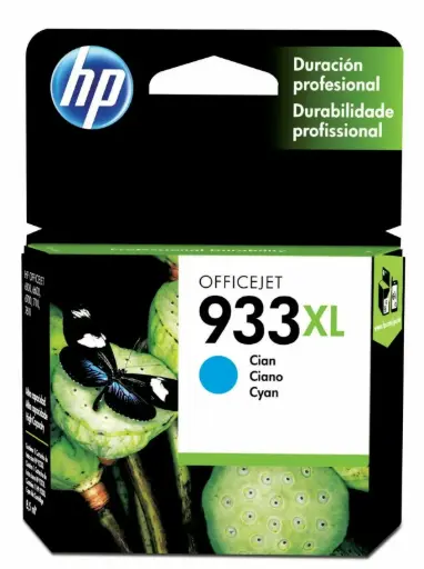[CN054AL] HP 933XL Cian Original Cartucho de Tinta HP933XL HP OfficeJet 6100, 6600 series, HP OfficeJet Pro 6700, 7110, 7510, 7610, 7612 7000 Series 825Pag. 8.5ml. SKU: CN054AL