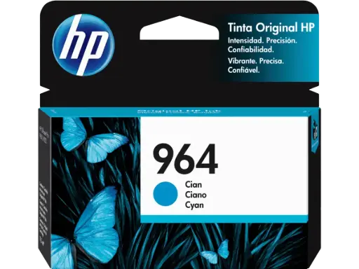 [3JA50AL] HP 964 Cian Original Cartucho de Tinta HP964 HP Officejet Pro  9010, 9020 11.5ml SKU: 3JA50AL