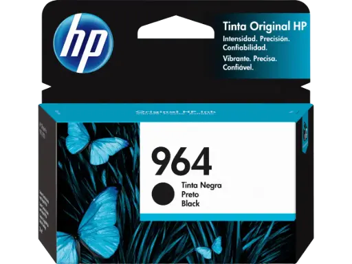 [3JA53AL] HP 964 Negro Original Cartucho de Tinta HP964 HP Officejet Pro  9010, 9020 26ml SKU: 3JA53AL
