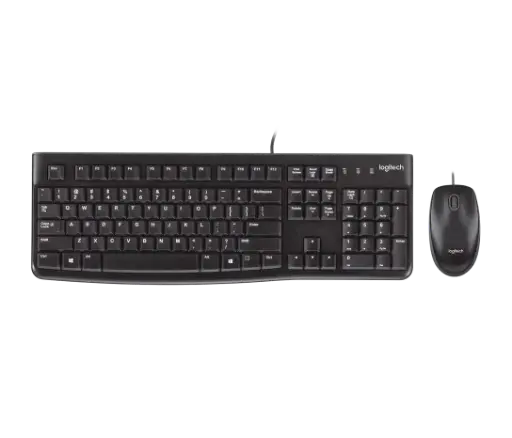 [920-004428] Kit de Teclado y Mouse Logitech MK120, Alámbrico, USB, Negro (Español) KITLOG380 SKU: 920-004428
