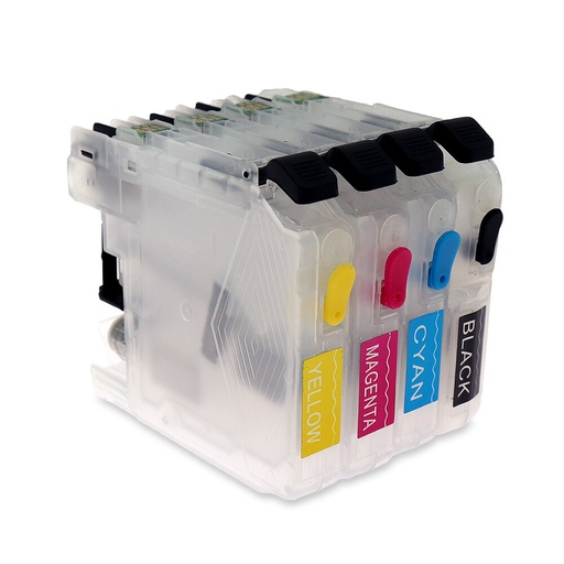 LC103/LC105/LC109/LC505 Kit Cartuchos de Tinta Recargables Vacios MFC-J100/ J105/ J200/ DCP-J152W, MFC-J245, MFC-J285DW, MFC-J450DW, MFC-J470DW, MFC-J475DW, MFC-J870DW, MFC-J875DW, MFC-J4310DW, MFC-J4410DW, MFC-J4510DW, MFC-J4610DW, MFC-J4710DW, MFC-J6520DW, MFC-J6720DW, MFC-J6920DW SKU: LC103/LC105/LC109/LC505