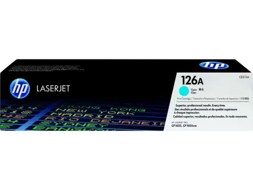 [CE311A] CE311A Cian Original Toner 126A HP LaserJet Pro CP1025, CP1025NW, M175nw 1,000 Páginas SKU: CE311A
