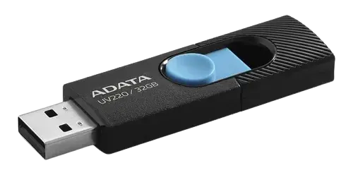 [AUV220-32G-RBKBL] Memoria USB Adata UV220, 32GB, USB 2.0, Negro/Azul, RAM-2988 SKU: AUV220-32G-RBKBL