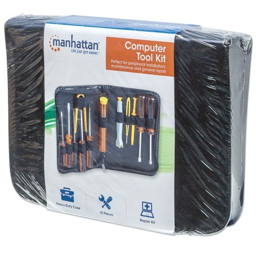 [400077] Manhattan ''Kit de Herramientas'' 400077, para Computadoras y Reparaciones en General, 11 Piezas SKU: 400077