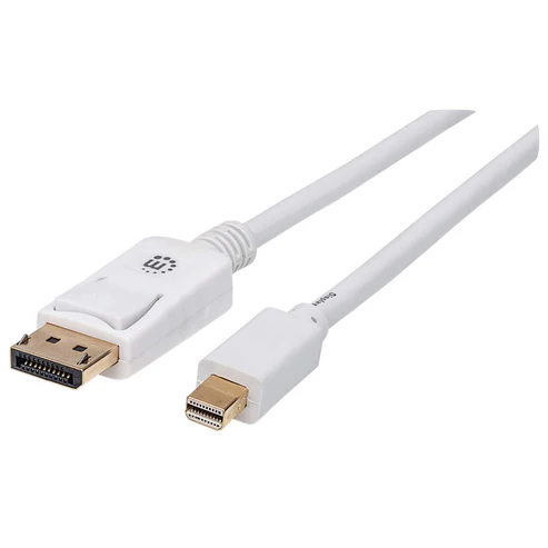 [324748] Manhattan Cable Mini DisplayPort 1.2 Macho - DisplayPort 1.2 Macho, 4K, 60Hz, 2 Metros, Blanco SKU: 324748