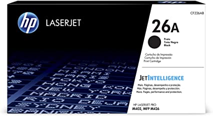 [CF226A] CF226A Original Toner 26A HP LaserJet Pro M402DN, M402N, MFP M426D, M426FDN 3,100 Páginas SKU: CF226A
