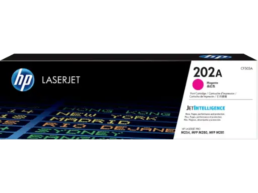 [CF503A] CF503A Magenta Original Toner 202A HP LaserJet Pro M254, MFP M280, MFP M281 1,300 Páginas SKU: CF503A