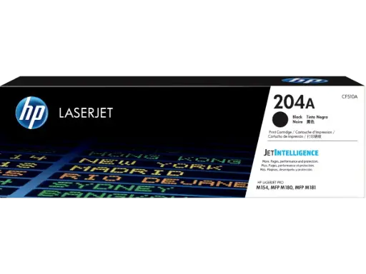 [CF510A] CF510A Negro Original Toner 204A HP LaserJet M154, MFP M180, MFP M181 1,100 Páginas SKU: CF510A
