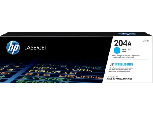 [CF511A] CF511A Cian Original Toner 204A HP LaserJet M154, MFP M180, MFP M181 900 Páginas SKU: CF511A