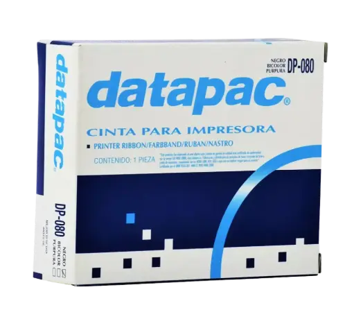 [DP-080] Cinta Datapac DP-080, DP080  ERC30, ERC-30, ERC34, ERC-34, ERC38, ERC-38 TM-U220A, TM-U200A, TM-U210A, TM-U230, TM-U325, TM-U370, TM-U375, TM-U300A (Similar ERC-38B) SKU: DP-080 