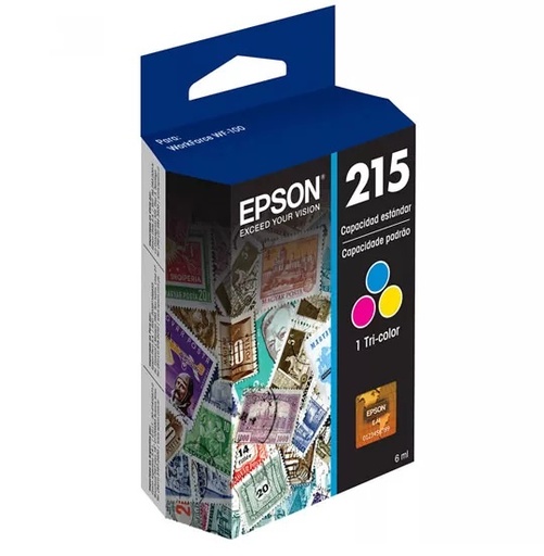 Cartucho Epson 215 Tricolor, 200ml, 250 Páginas SKU: T215520-AL