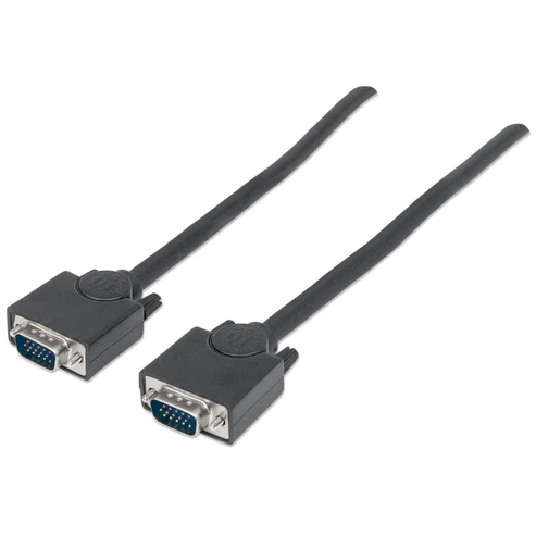 [312721] Manhattan Cable para Monitor SVGA 8mm, VGA (D-Sub) Macho - VGA (D-Sub) Macho, 4.5 Metros, Negro SKU: 312721