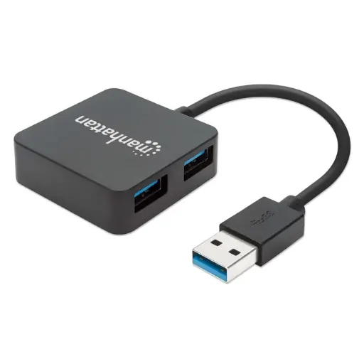 [162296] Manhattan Hub USB 3.0 de Supervelocidad, 4x USB A, 5000 Mbit/s - sin Fuente AC-4577 SKU: 162296