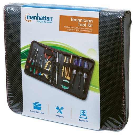 [530071] Manhattan Kit de Herramientas 530071, para Computadoras y Reparaciones en General, 17 Piezas SKU: 530071