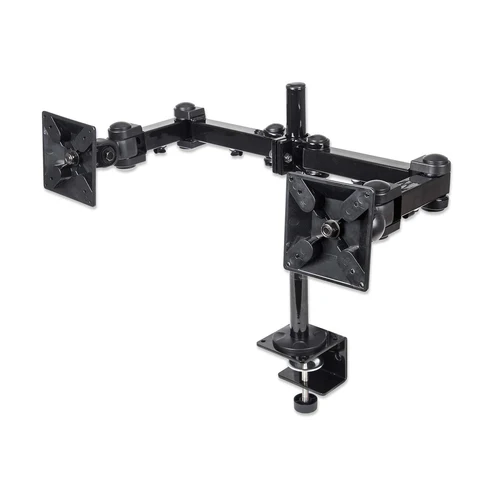 [420808] Manhattan Soporte con Brazos de Doble Movimiento para 2 Monitores hasta 24'', max. 12KGs, Negro SKU: 420808