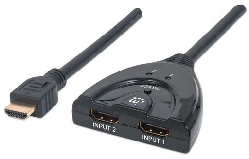 [207416] Manhattan Switch HDMI 1.3 de 2 Puertos, 2x HDMI Hembra - 1x HDMI Macho, Negro AC-4846 SKU: 207416