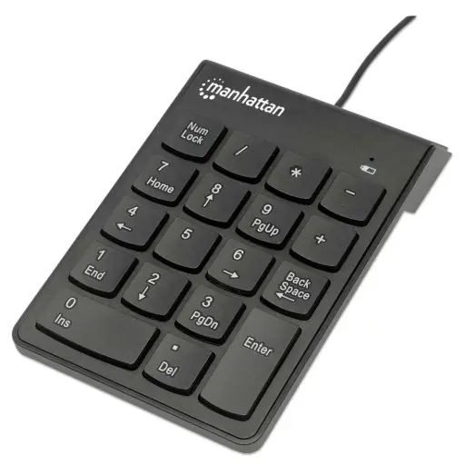 [176354] Manhattan Teclado Numérico 176354, Alámbrico, USB, Negro SKU: 176354