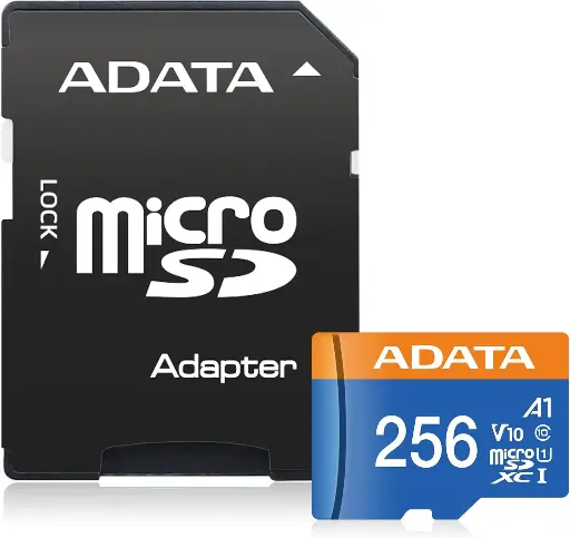 [AUSDX256GUICL10A1-RA1] Memoria Flash Adata Premier, 256GB MicroSDXC UHS-I Clase 10, con Adaptador PREMIER (A1 V10) MEMDAT4730 SKU: AUSDX256GUICL10A1-RA1