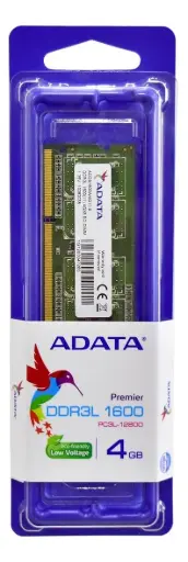 [ADDS1600W4G11-S] Memoria RAM Adata LoVo DDR3L, 1600MHz, 4GB, CL11, 1.35V, SO-DIMM SKU: ADDS1600W4G11-S